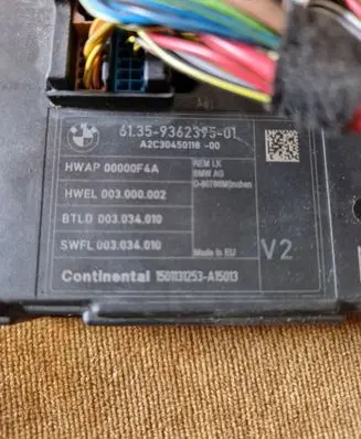 BMW 4 F32 F33 Central body control module 9362395