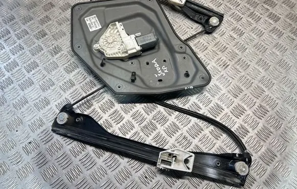 Skoda Superb B6 (3T) Rear door window regulator with motor 3T0837401C