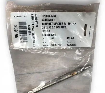 Renault Trafic II (X83) Glow plug 8200561251