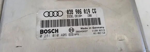 Audi A4 S4 B6 8E 8H Engine control unit/module 038906019CG 28SA5037 0281010406