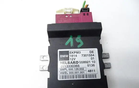 BMW 1 F20 F21 Fuel pump relay 7301554