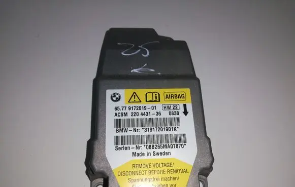 BMW 5 E60 E61 Airbag control unit/module 9172019 65779172019