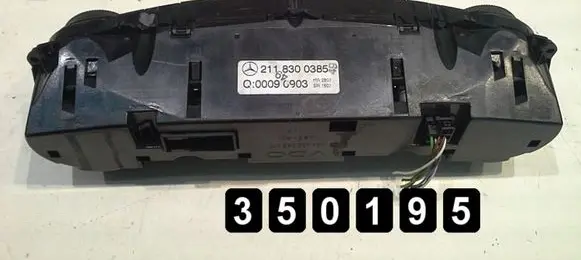 Mercedes-Benz E W211 Climate control unit 2118300385