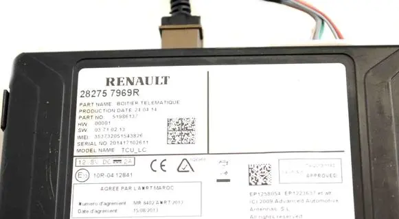 Renault Scenic III - Grand scenic III GPS navigation control unit/module 252757969R