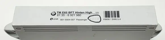 BMW 7 E65 E66 Door control unit/module 6921980