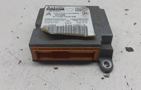 Citroen Berlingo Airbag control unit/module 9653190880