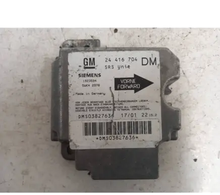 Opel Zafira A Airbag control unit/module 24416704 1923594 DMS03827636