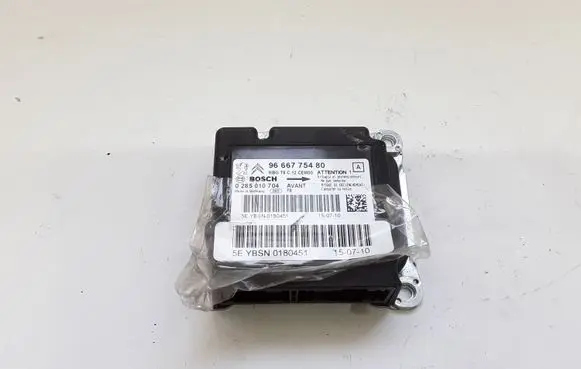 Peugeot 5008 Airbag control unit/module 9666775480 0285010704 YBSN0180451