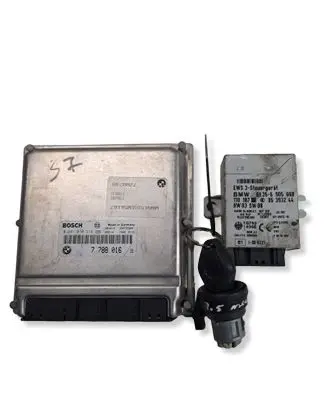 BMW 5 E39 Engine ECU kit and lock set 7788016 61356905668