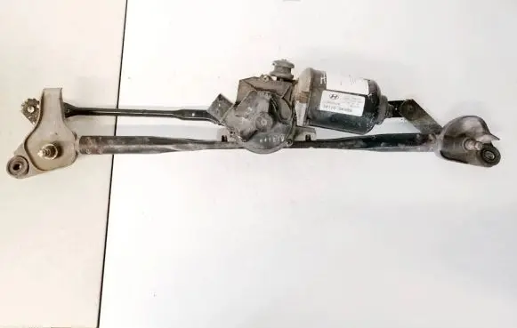 Front wiper linkage and motor