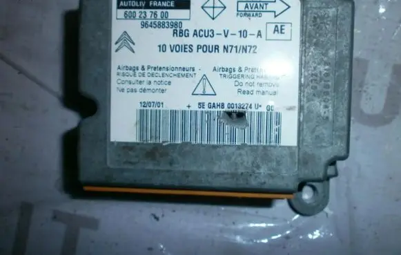 Citroen Xsara Airbag control unit/module 9645883980 600237600
