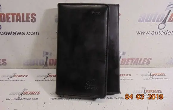 Toyota Verso User manual 