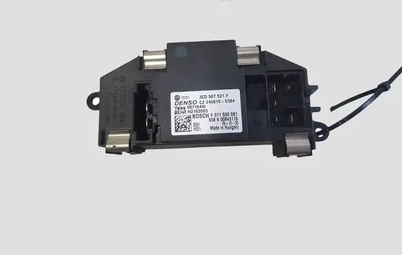 Volkswagen Golf VI Heater blower motor/fan resistor 3C0907521F