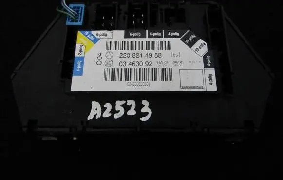 Mercedes-Benz S W220 Door control unit/module 2208214958 03463092