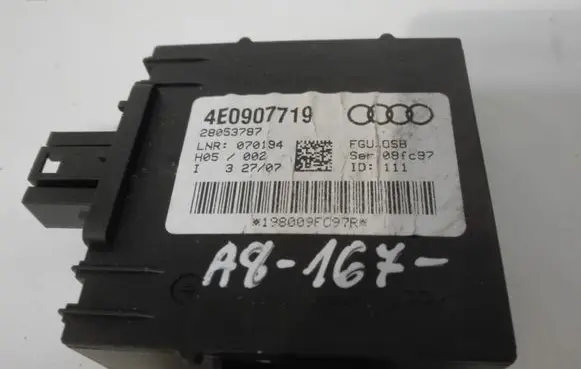 Audi A8 S8 D3 4E Alarm control unit/module 4E0907719 28053787