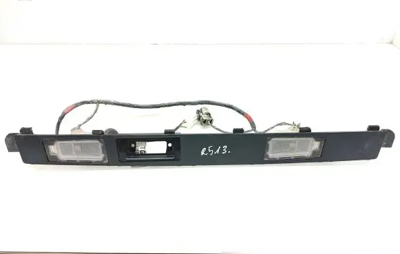 Trunk door license plate light bar