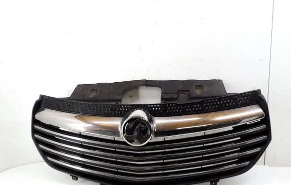 Opel Vivaro Front bumper upper radiator grill 93452299