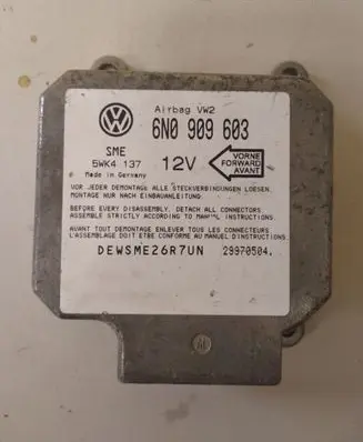 Volkswagen Polo III 6N 6N2 6NF Airbag control unit/module DEWSME26R7UN 6N0909603 5WK4137