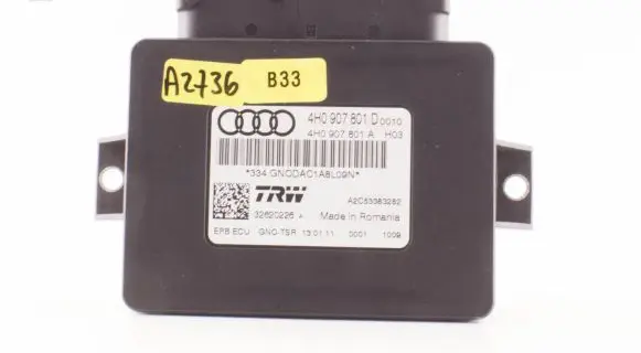 Audi A7 S7 4G Hand brake control module 4H0907801D 4H0907801A A2C53383282