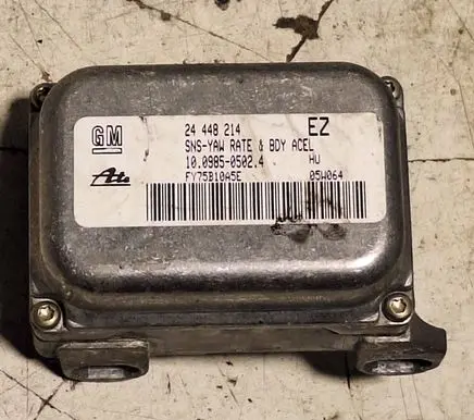 Opel Astra H ESP acceleration yaw rate sensor 24448214 FY75B10A5E 10098505024