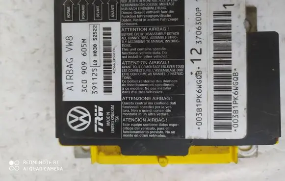 Volkswagen PASSAT B6 Airbag control unit/module 3C0909605M