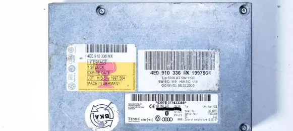 Audi Q7 4L Bluetooth control unit module 4E0862335