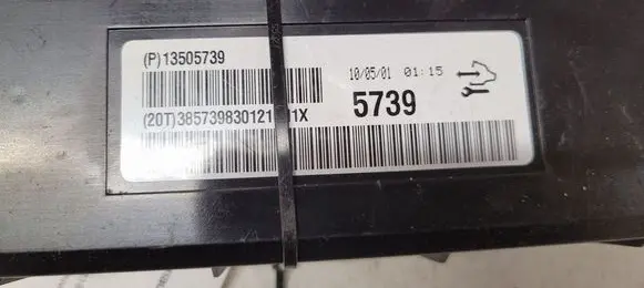 Opel Insignia A Air conditioning/heating control unit 13505739