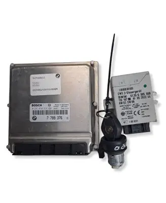 BMW 5 E39 Engine ECU kit and lock set 7789376 61356905668