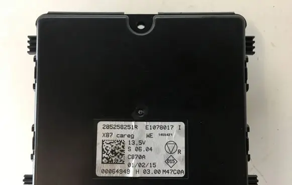Renault Captur Comfort/convenience module 285258251R E1078017I