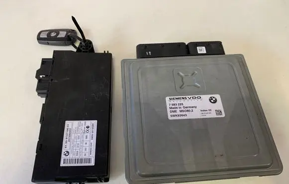 BMW 2 F46 Engine ECU kit and lock set 7583225 MSD802 5WK93643
