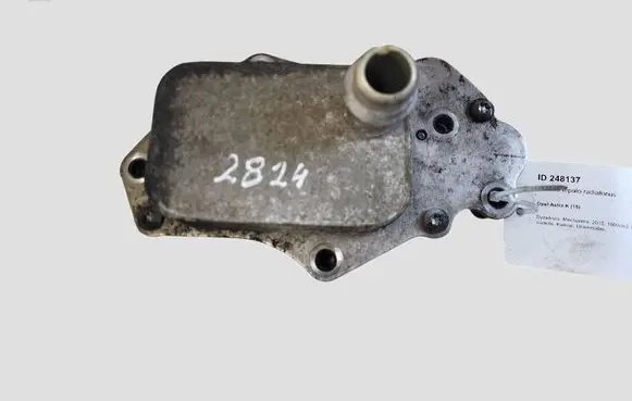 Opel Astra K Engine oil radiator 55599943 281802049