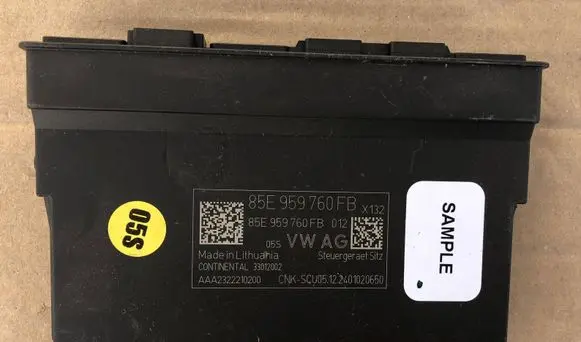 Audi A6 etron 85E Seat control module 85E959760FB
