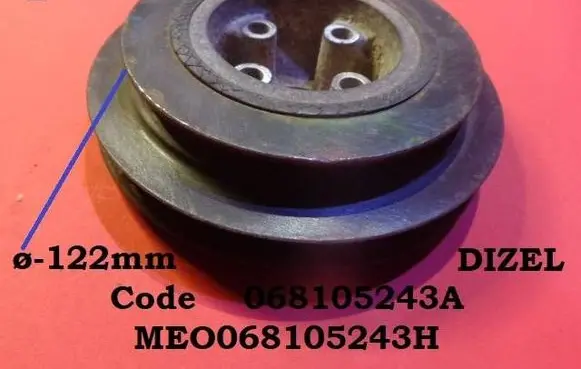 Volkswagen Jetta II Crankshaft pulley 068105243A MEO068105243H