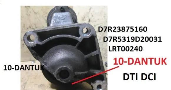 Renault Trafic I Starter motor D7R23875160 D7R5319D20031