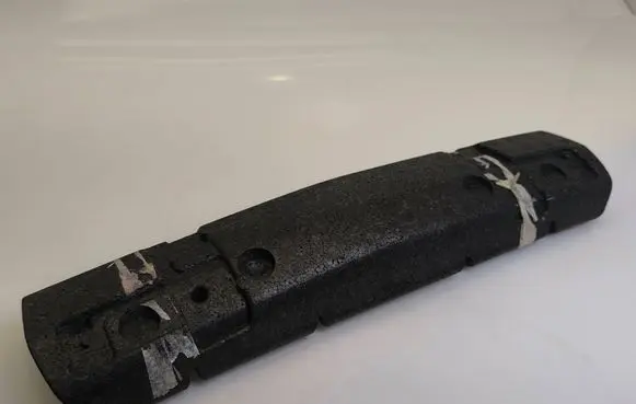 Front bumper foam support bar