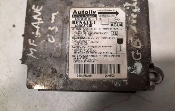 Renault Megane II Airbag control unit/module 603988800 8200337245