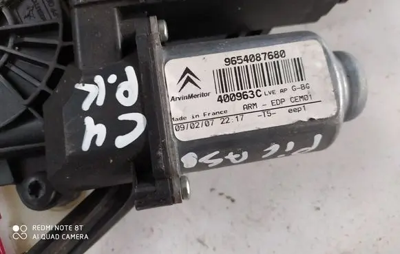 Citroen C4 I Picasso Front window lifting mechanism without motor 9682493980