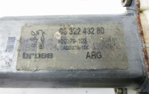 Peugeot 607 Rear door window regulator motor 9632243280