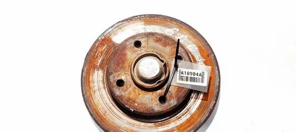 Citroen C4 I Rear brake disc neventiliuojamas