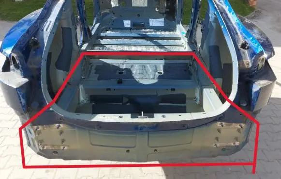 Tesla Model S Trunk bottom trim panel 
