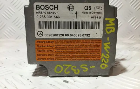 Mercedes-Benz S W220 Airbag control unit/module 0285001546 0028208126