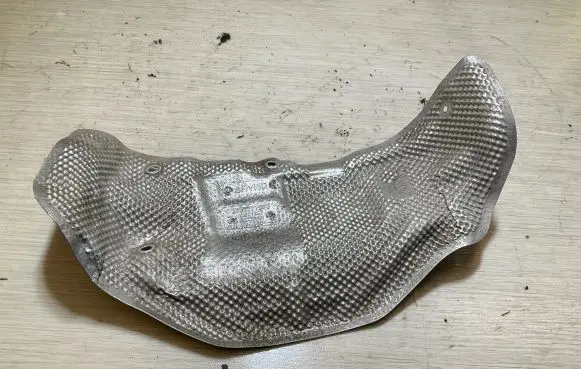 Heat shield in engine bay