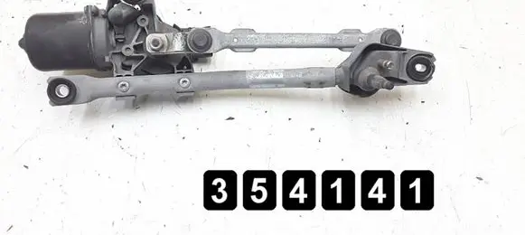 Front wiper linkage and motor