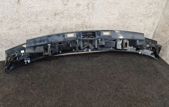 Trunk door license plate light bar