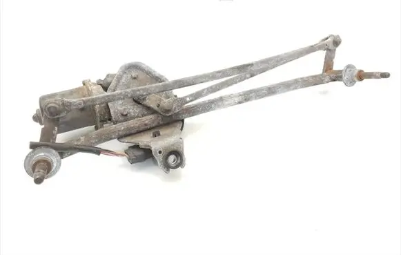 Front wiper linkage and motor