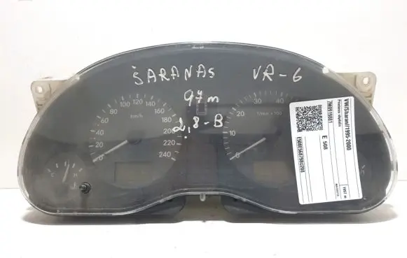 Volkswagen Sharan Speedometer (instrument cluster) 7M0919881