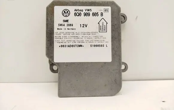 Volkswagen PASSAT B5.5 Airbag control unit/module 6Q0909605B 5WK42869 51000503L
