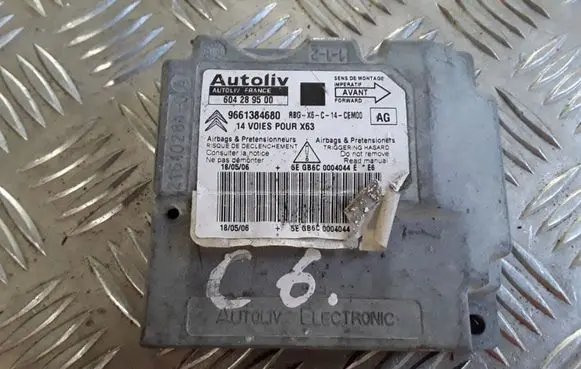 Citroen C6 Airbag control unit/module 604289500 9661384680 216102810