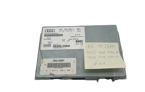 Audi Q7 4L Head unit multimedia control 4E0035593F 4E0910593M