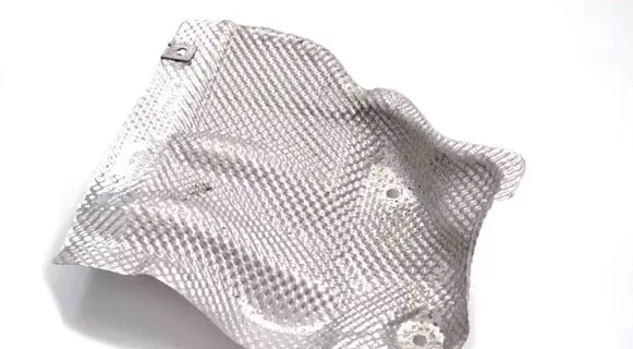 Heat shield in engine bay